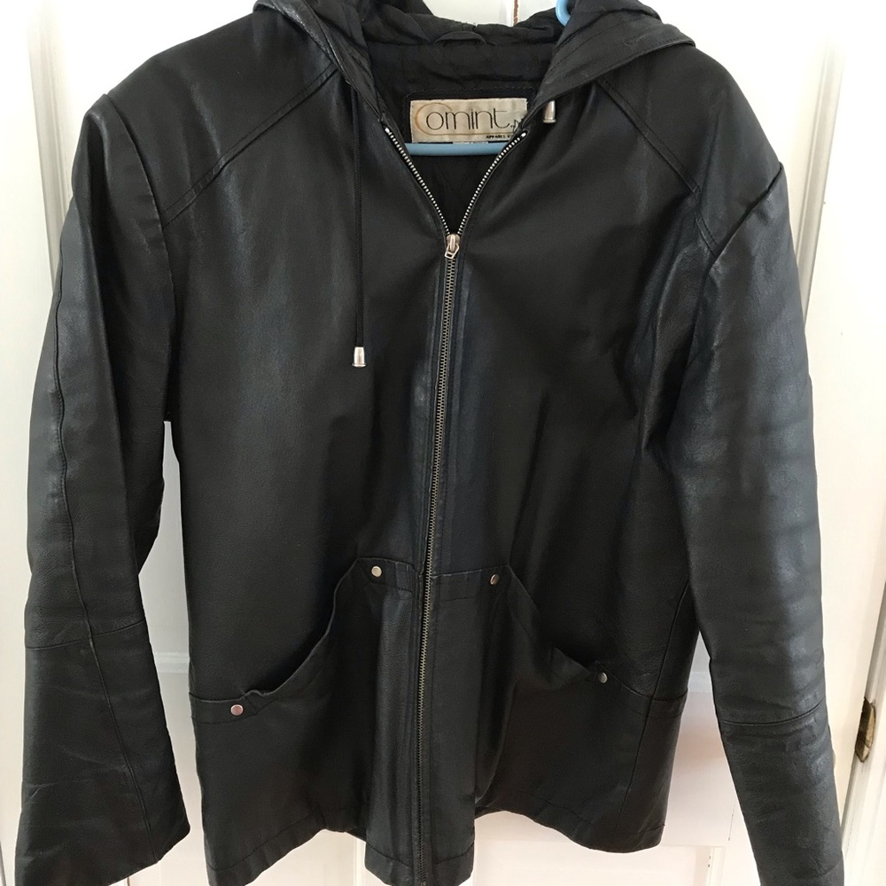 Leather coat